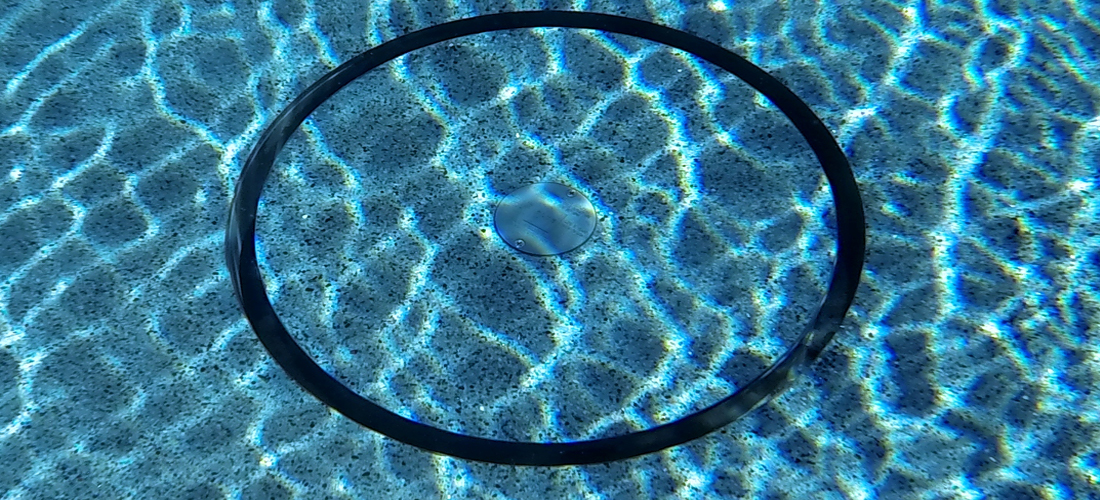 Blue Drain with water